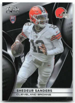Shedeur Sanders Rookie 2025 Topps Chrome Black Cleveland Browns