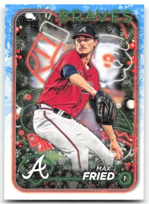 Max Fried 2024 Topps Holiday Atlanta Braves