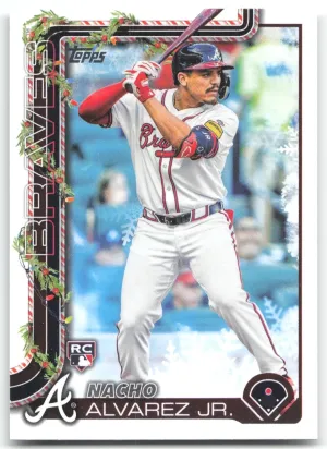 Nacho Alvarez Jr. Rookie 2025 Topps Holiday Atlanta Braves