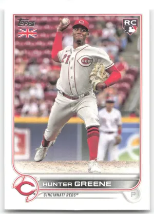 Hunter Greene Rookie 2022 Topps UK Edition Cincinnati Reds