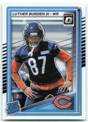 Luther Burden III Rookie 2025 Donruss Optic Chicago Bears