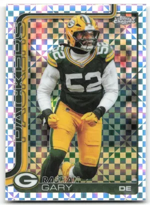Rashan Gary 2025 Topps Chrome X-Fractor Green Bay Packers