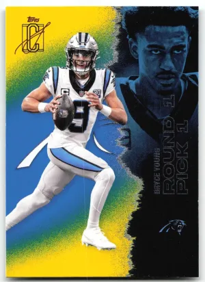 Bryce Young 2025 Topps Signature Class Blue & Yellow Carolina Panthers