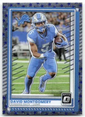 David Montgomery 2025 Donruss Optic Stars Detroit Lions