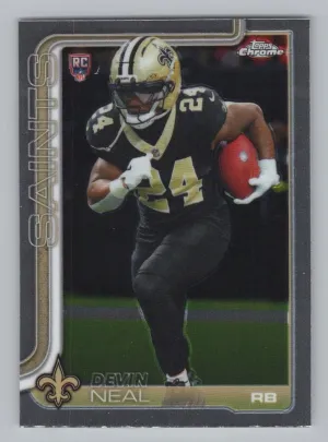 Devin Neal Rookie 2025 Topps Chrome New Orleans Saints