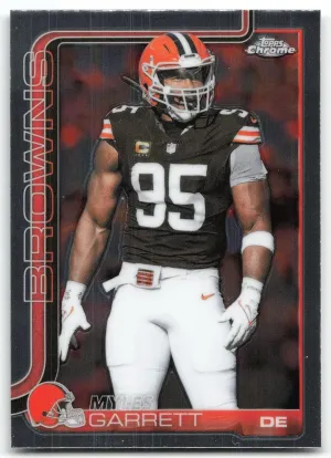 Myles Garrett 2025 Topps Chrome Cleveland Browns
