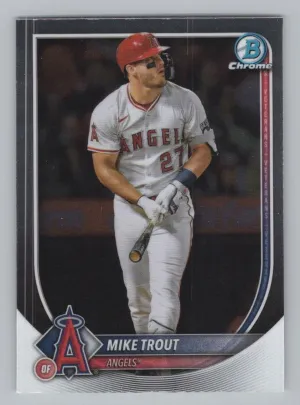 Mike Trout 2025 Bowman Chrome Los Angeles Angels