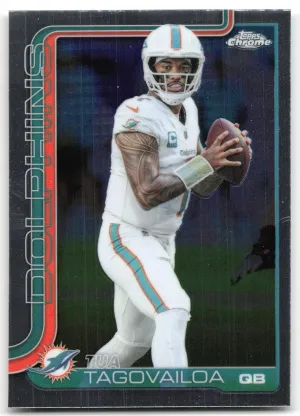 Tua Tagovailoa 2025 Topps Chrome Miami Dolphins