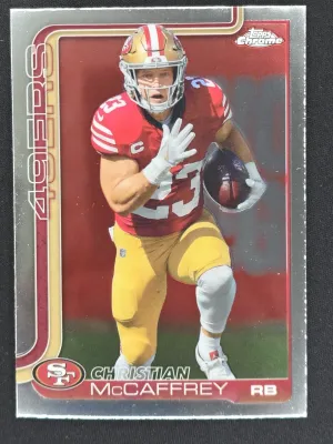 Christian McCaffrey 2025 Topps Chrome San Francisco 49ers