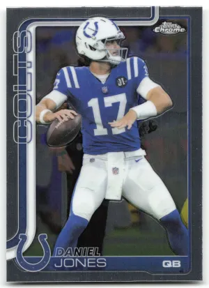 Daniel Jones 2025 Topps Chrome Indianapolis Colts