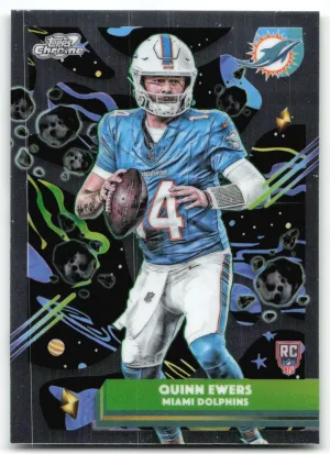 Quinn Ewers Rookie 2025 Topps Chrome Cosmic Miami Dolphins