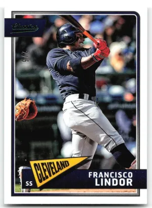 Francisco Lindor 2018 Panini Chronicles Classics Timeless Tribute Green #/5
