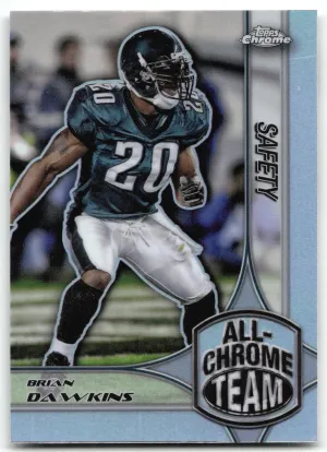 Brian Dawkins 2024 Topps Chrome All-Chrome Team Refractor Eagles