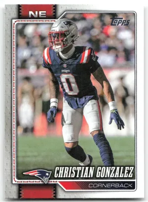Christian Gonzalez 2026 Topps Flagship New England Patriots