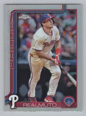 J.T. Realmuto 2025 Topps Chrome Refractors Philadelphia Phillies