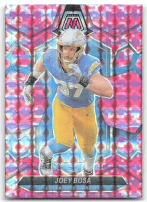 Joey Bosa 2024 Panini Mosaic Mosaic Camo Pink Los Angeles Chargers