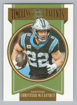 Christian McCaffrey 2022 Panini Legacy Timeless Talents Carolina Panthers