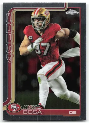 Nick Bosa 2025 Topps Chrome San Francisco 49ers