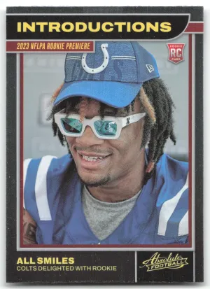 Anthony Richardson All Smiles 2023 Panini Absolute Introductions Colts
