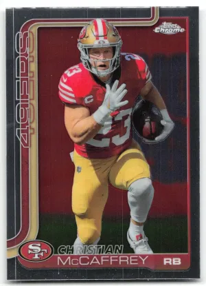 Christian McCaffrey 2025 Topps Chrome San Francisco 49ers