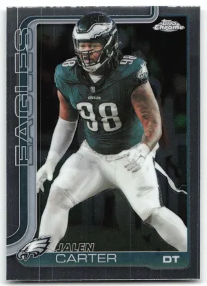 Jalen Carter 2025 Topps Chrome Philadelphia Eagles