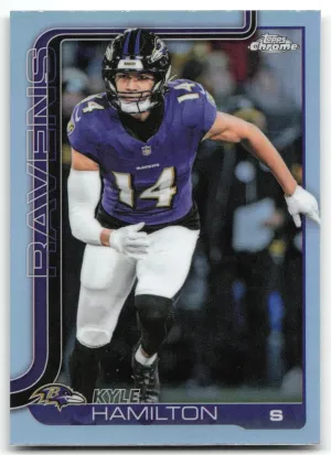 Kyle Hamilton 2025 Topps Chrome Refractor Baltimore Ravens
