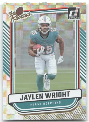 Jaylen Wright 2024 Donruss The Rookies Miami Dolphins