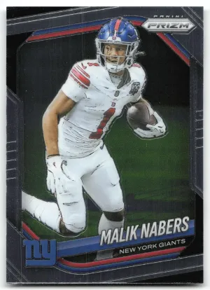 Malik Nabers 2025 Panini Prizm New York Giants