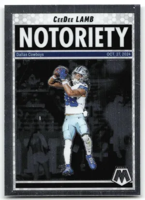 CeeDee Lamb 2025 Panini Mosaic Notoriety Dallas Cowboys
