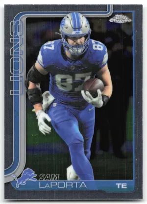 Sam LaPorta 2025 Topps Chrome Detroit Lions