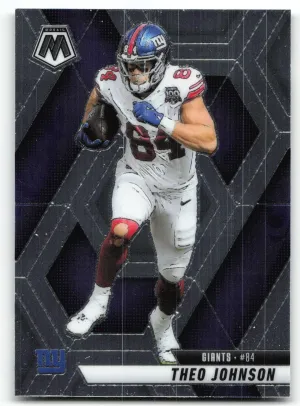 Theo Johnson 2025 Panini Mosaic New York Giants