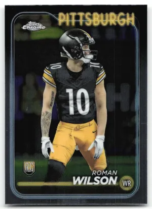 Roman Wilson RC 2024 Topps Chrome Steelers