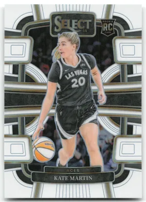 Kate Martin 2024 Panini Select WNBA Prizms White #/99 Las Vegas Aces