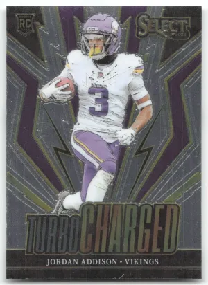 Jordan Addison 2023 Panini Select Turbocharged Minnesota Vikings