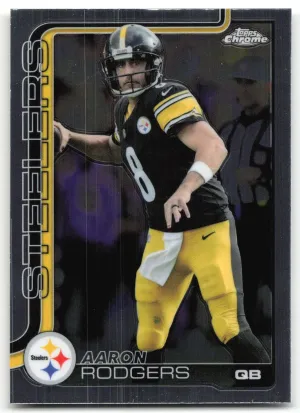 Aaron Rodgers 2025 Topps Chrome Pittsburgh Steelers