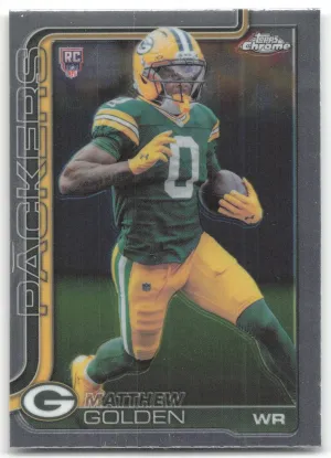 Matthew Golden Rookie 2025 Topps Chrome Green Bay Packers