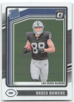 Brock Bowers Rookie 2024 Donruss Optic Las Vegas Raiders