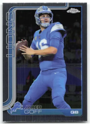 Jared Goff 2025 Topps Chrome Detroit Lions