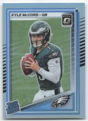 Kyle McCord Rookie 2025 Donruss Optic Holo Philadelphia Eagles