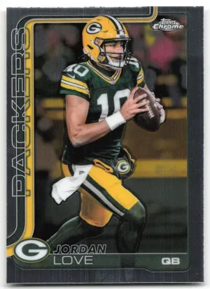 Jordan Love 2025 Topps Chrome Green Bay Packers