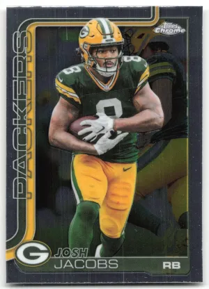 Josh Jacobs 2025 Topps Chrome Green Bay Packers