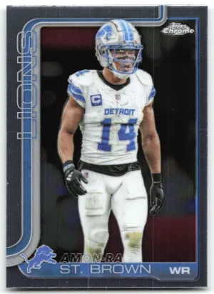 Amon-Ra St. Brown 2025 Topps Chrome Detroit Lions
