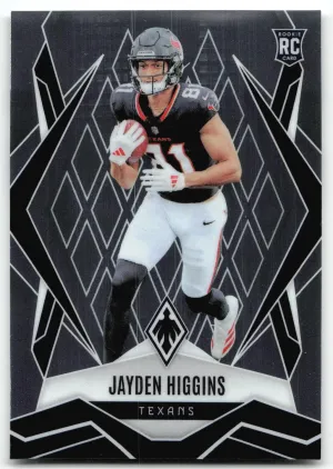 Jayden Higgins Rookie 2025 Panini Phoenix Houston Texans