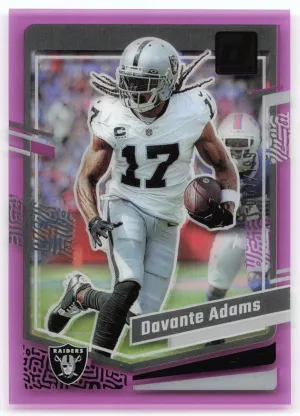 Davante Adams 2023 Clearly Donruss Purple #/199 Raiders