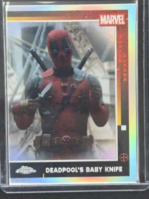 Deadpool's Baby Knife 2025 Topps Chrome Marvel Deadpool Refractor