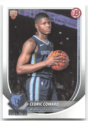Cedric Coward RC 2025-26 Bowman Grizzlies