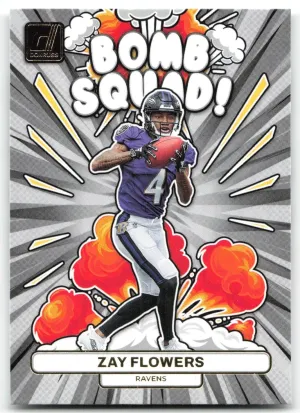 Zay Flowers 2023 Donruss Bomb Squad Baltimore Ravens