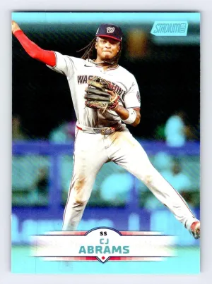 CJ Abrams 2025 Stadium Club Light Blue Foil Washington Nationals