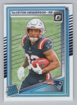 TreVeyon Henderson RC 2025 Donruss Optic New England Patriots
