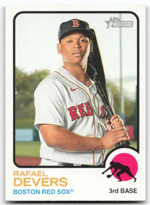 Rafael Devers 2022 Topps Heritage Boston Red Sox